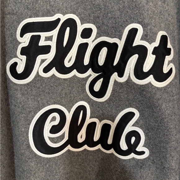 Mitchell & Ness FLIGHT CLUB WOOL AND LEATHER BOMBER JACKET. - Picture 4 of 16